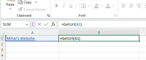 How to Extract URLs with Excel