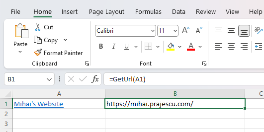 How to Extract URLs with Excel